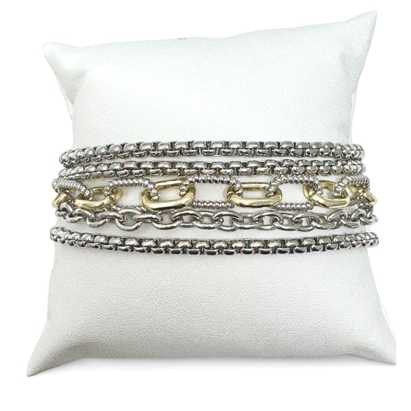 Five Row Magnetic Chain Bracelet