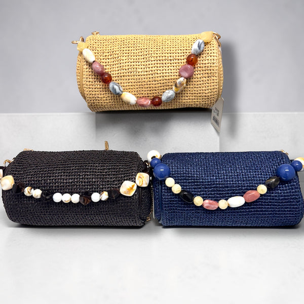 Rachel Straw Clutch Bags