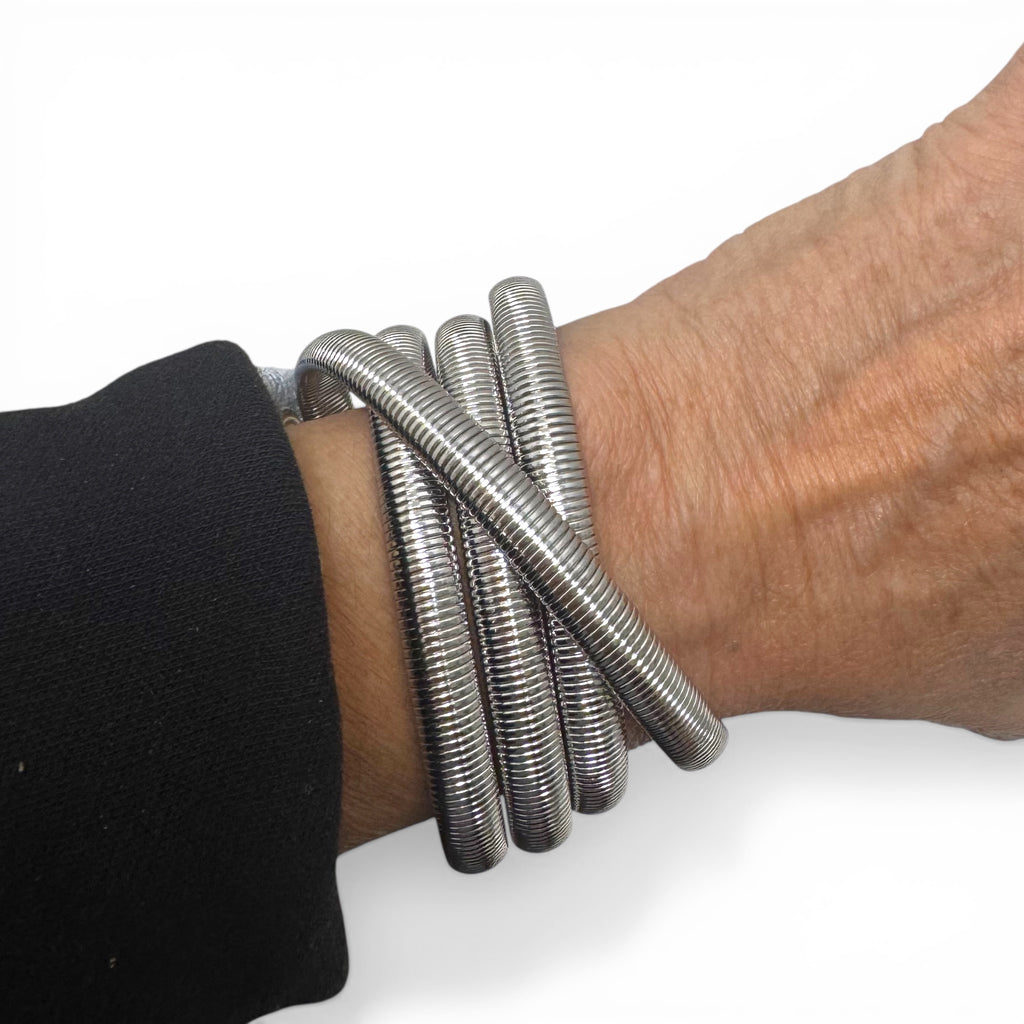 Silver Twisted Cobra Bracelet