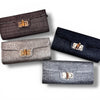 Trendy Straw Bamboo Closure Clutch