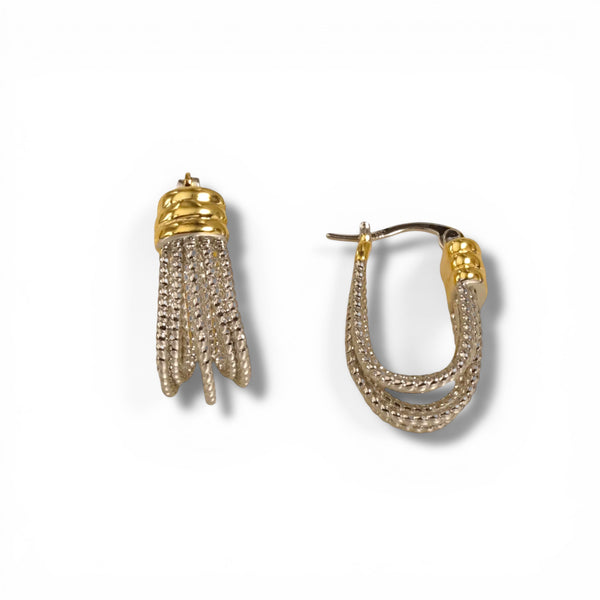 Mesh Huggie Earrings