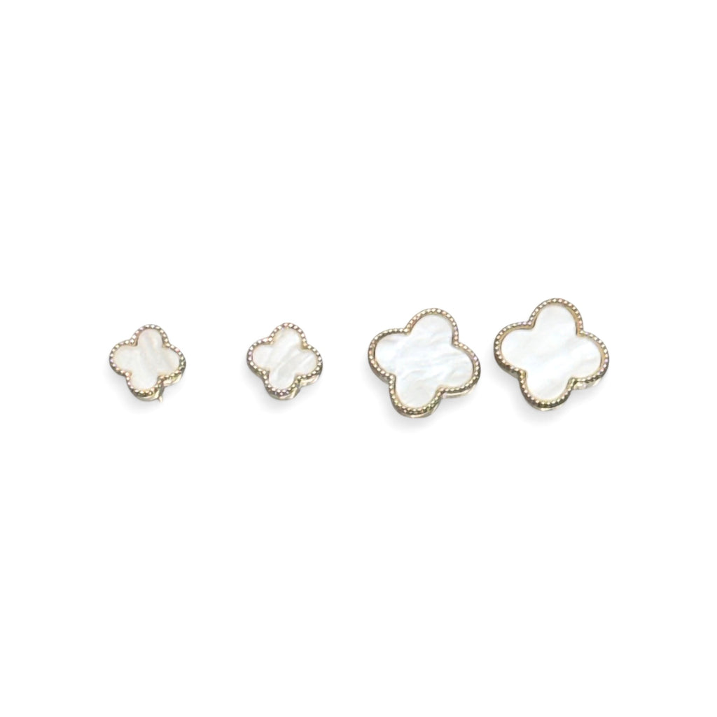 Etched Clover Earrings