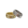 Eight CZ Clover Spinner Ring
