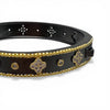 Hematite and Gold Cz Clover Bangle