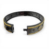 Hematite and Gold Cz Clover Bangle