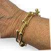 Horse Bit Gold Link Bracelet
