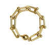 Horse Bit Gold Link Bracelet