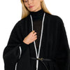 Whipstitch Blanket Cape with Belt