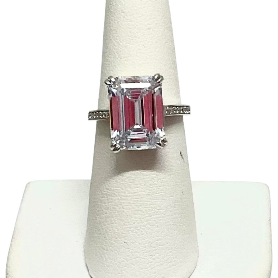 Bling Bling Emerald Cut "Diamond" Ring
