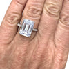 Bling Bling Emerald Cut "Diamond" Ring