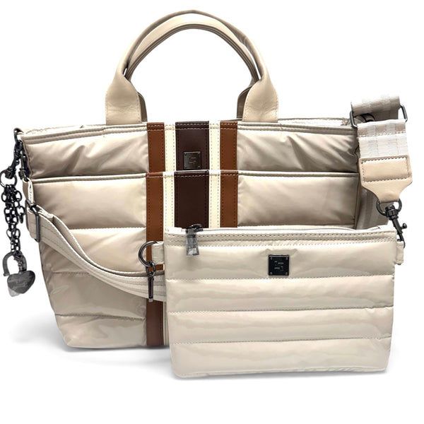 Think Royln Getaway Modern Tote with Crossbody Bag
