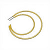 Stunning Brushed Gold Everyday Hoops 1.25” and 2”