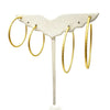 Stunning Brushed Gold Everyday Hoops 1.25” and 2”