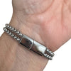 Gold Horse Bit Bracelet with Wheat Chain