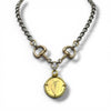 Two-Tone Double Sided Coin Necklace