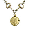 Two-Tone Double Sided Coin Necklace