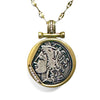 Gold Chain with Reversible Coin Pendant