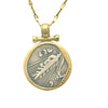 Gold Chain with Reversible Coin Pendant