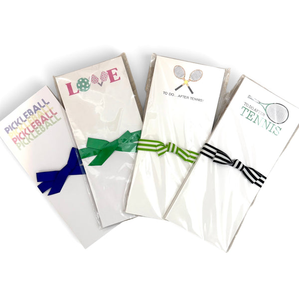 Tall Pickle and Tennis Note Pads