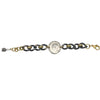 Reversible Coin Two-Tone Thick Chain Bracelet
