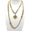 36" Gold Multi Chain Necklace by Phillip Hefner