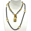 32" Two-Tone Elegant Mixed Metal Necklace by Phillip Hefner