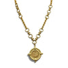 Gold Mosaic Italian Coin Necklace by Phillip Hefner