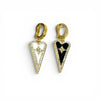 Enamel Elongated Heart Charm