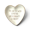 Ceramic Heart Mother, Sister, Grandmother Trinket Dish