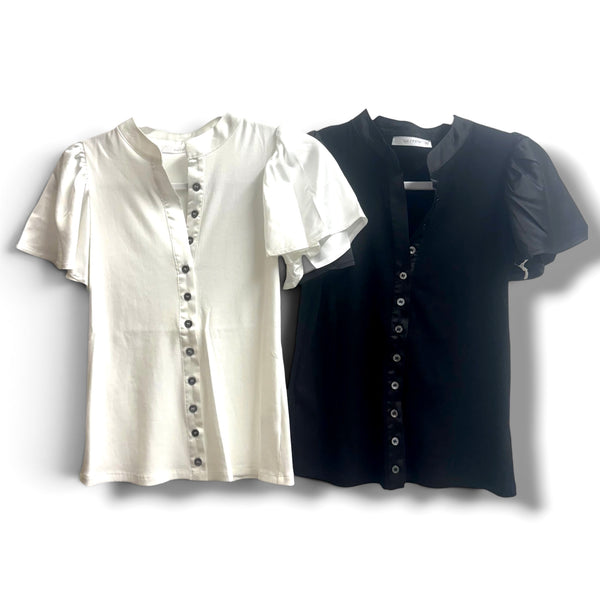 Six Fifty Maren Flutter Sleeve Top