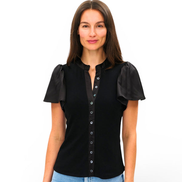 Six Fifty Maren Flutter Sleeve Top