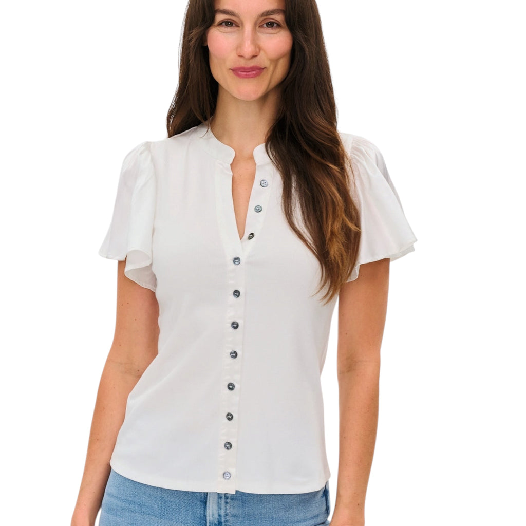 Six Fifty Maren Flutter Sleeve Top