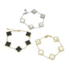 Five-Station Mother of Pearl Clover Bracelet