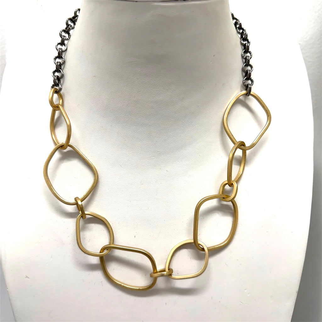 Designer Two-Tone Necklace