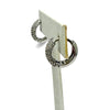 Pave Silver Huggie Earrings