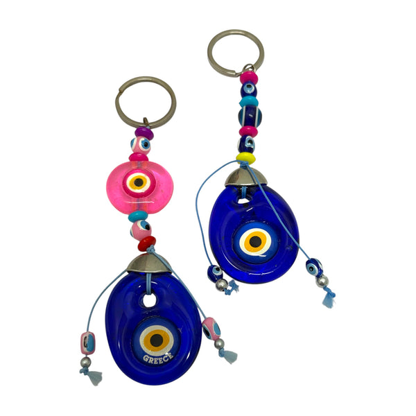 Greek Evil Eye Keychain