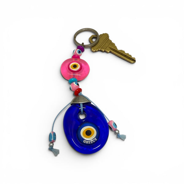 Greek Evil Eye Keychain
