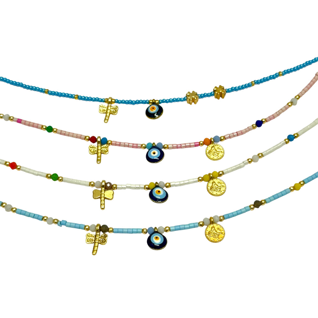 Beaded Charm Bracelet from Greece