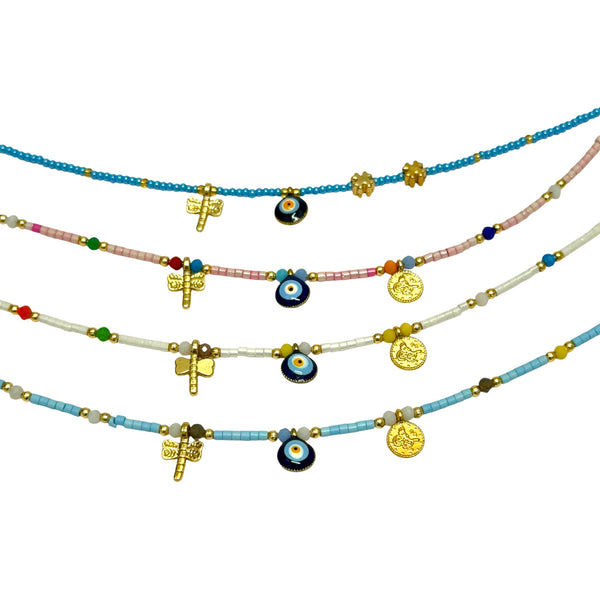 Beaded Charm Bracelet from Greece