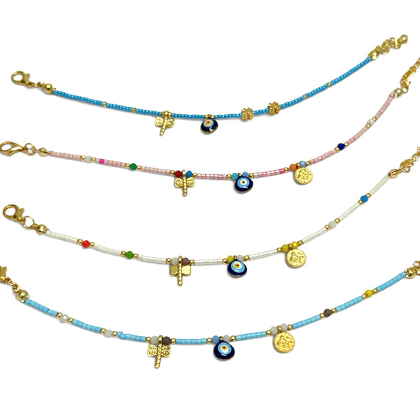 Beaded Charm Bracelet from Greece