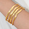 Four Layered Gold Cuff Bracelet