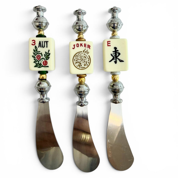 Mahjong Tile Cheese Spreaders