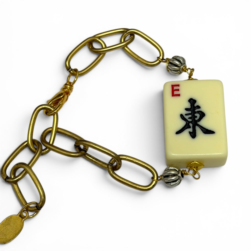 Mahjong Tile Chain Bracelet