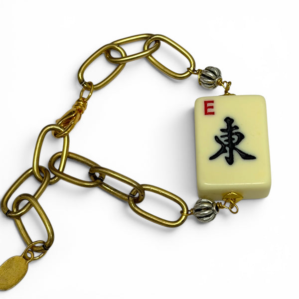 Mahjong Tile Chain Bracelet