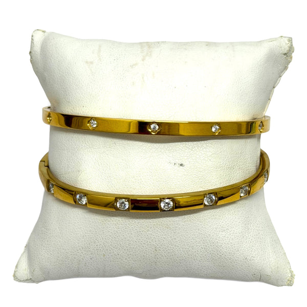 Gold Plated Bangle Bracelets