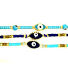 Shades of Blue Adjustable Evil Eye Bracelets from Greece