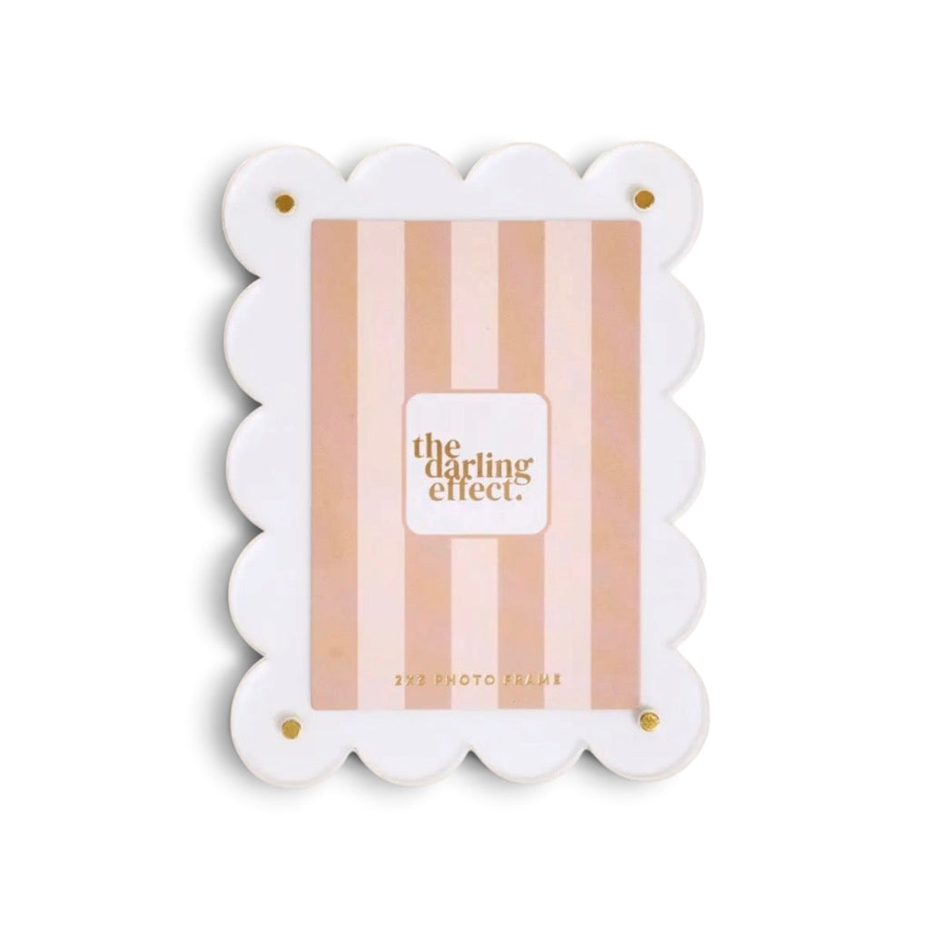 Mini Acrylic Picture Frame In White