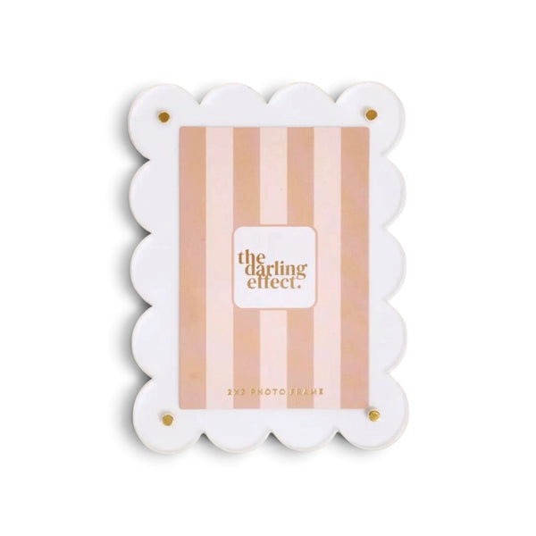 Mini Acrylic Picture Frame In White