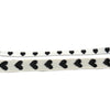 White and Black Heart Shoelaces