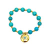 Turquoise and Gold Beaded Bracelets